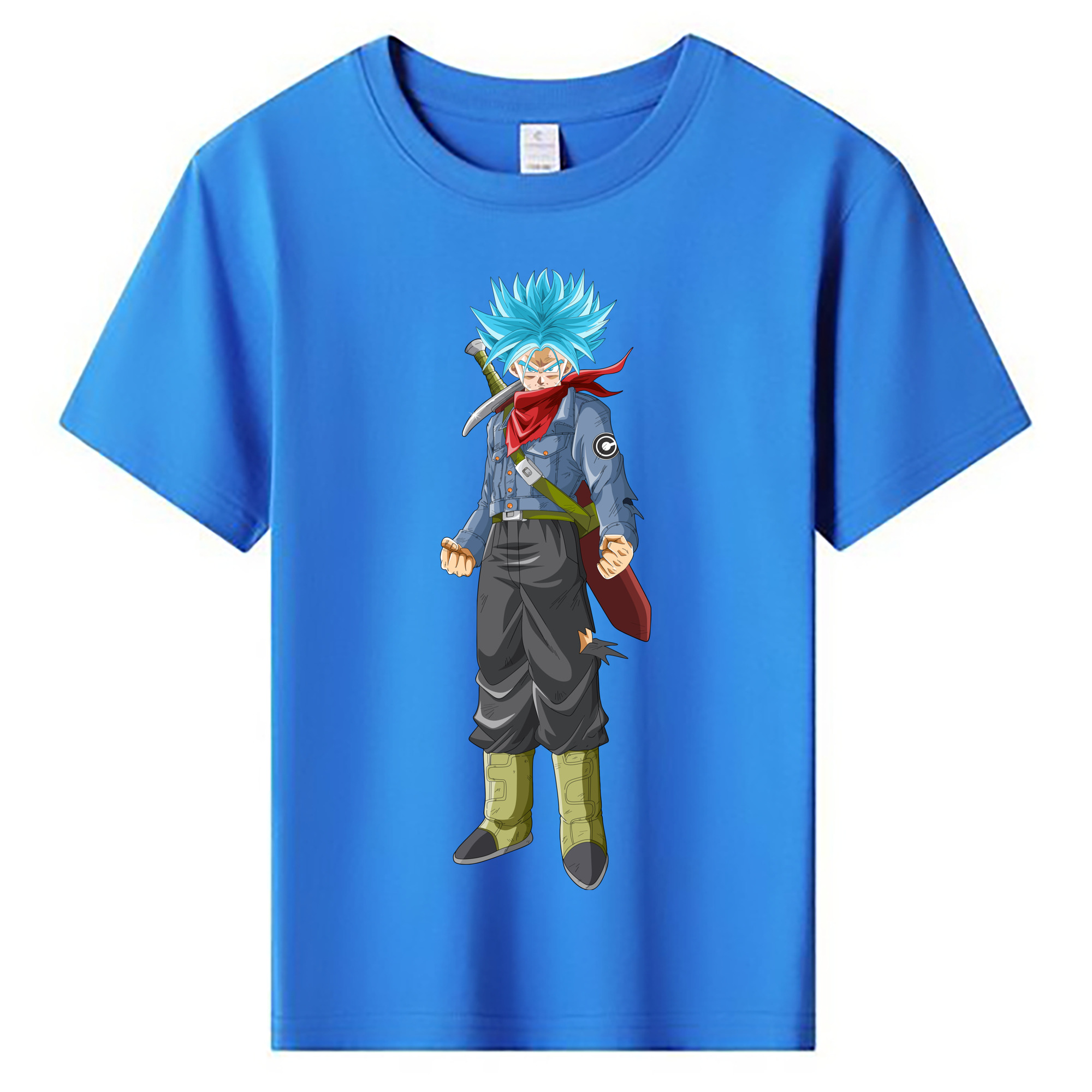 （画像用） ドラゴンボール トランクス（Torankusu）DRAGON BALL Trunks 綿100％キッズTシャツ（フロントプリント）
